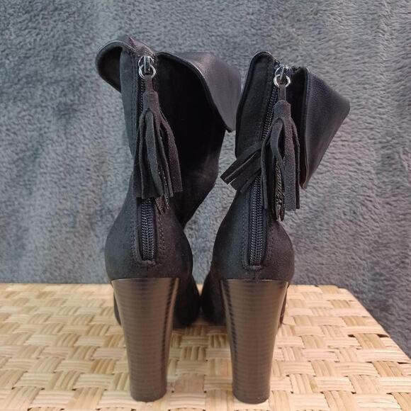 Kaari Blue Chunky Heeled Booties Laura Women's 9.5 - Picture 4 of 5